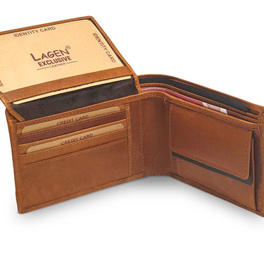 Bőr férfi pénztárca egyedi mintával - Dionüszosz