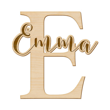 Ajtófelirat névvel és ggravírozott névvel