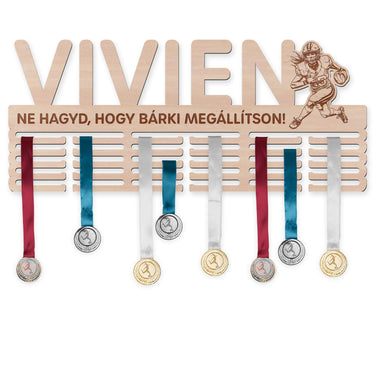 Éremtartó - Amerikai foci, nő