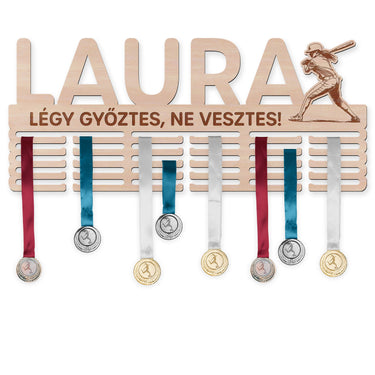 Éremtartó - Baseball, nő