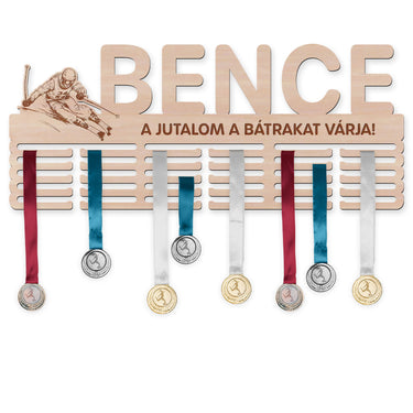 Éremtartó - Lesiklás, férfi