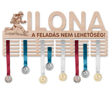 Éremtartó - Tűzoltósport, nő