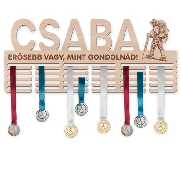 Éremtartó - Hegyi túrázás, férfi