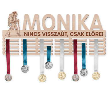 Éremtartó - Hegyi túrázás, nő