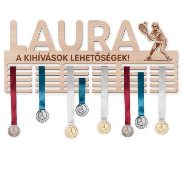 Éremtartó - Tenisz, nő