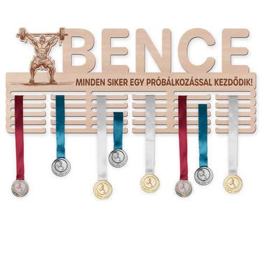 Éremtartó - Súlyemelés, férfi