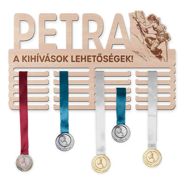 Éremtartó - Hegymászás, nő