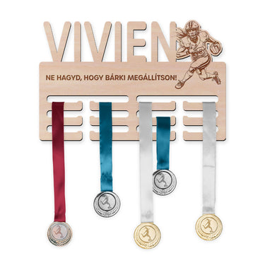 Éremtartó - Amerikai foci, nő