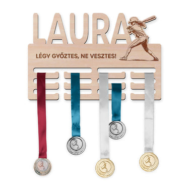 Éremtartó - Baseball, nő