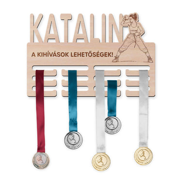 Éremtartó - Box, nő