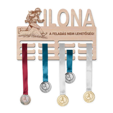 Éremtartó - Tűzoltósport, nő