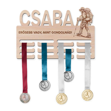 Éremtartó - Hegyi túrázás, férfi