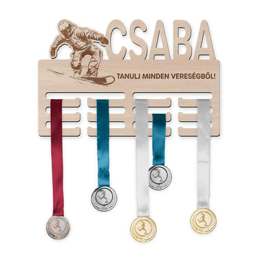 Éremtartó - Snowboardozás, férfi