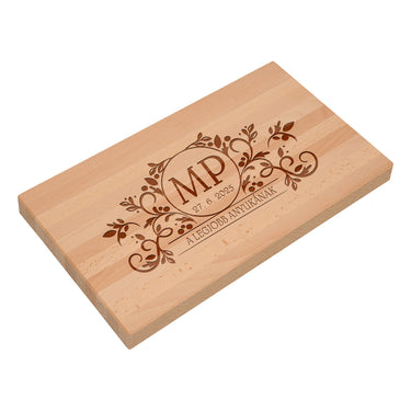 Ajándék masszív vágódeszka gravírozással, A legjobb anya