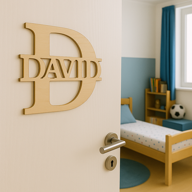 Ajtófelirat névvel