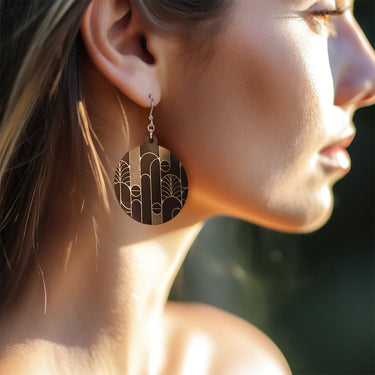 HOORAY fa fülbevaló Black Secese