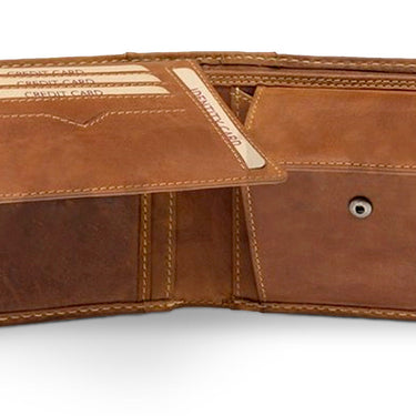 Bőr férfi pénztárca egyedi mintával - Forkys