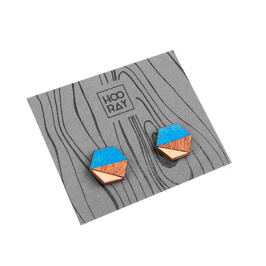 HOORAY fa fülbevaló Azul