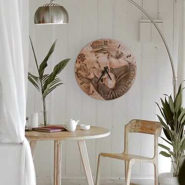 Masszív falióra az Ön fényképével - 50 cm